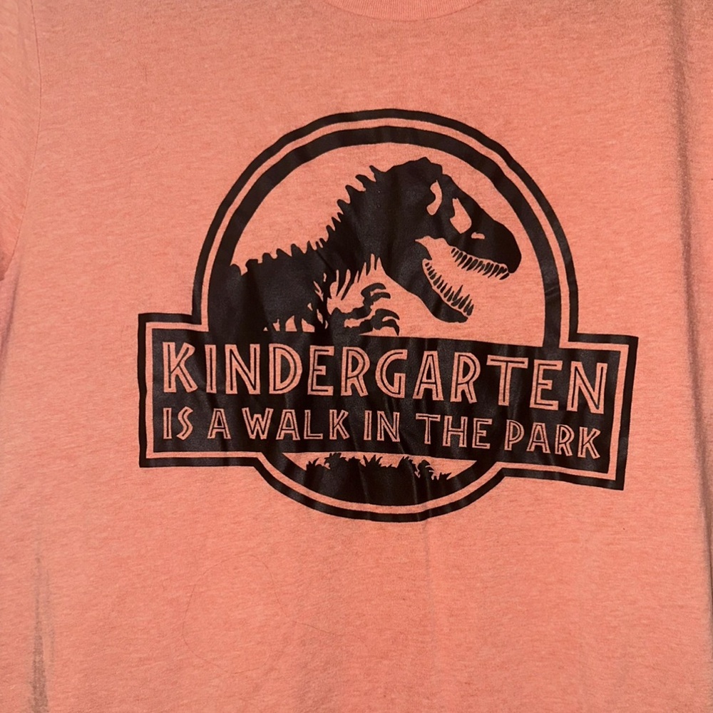 Kindergarten Is A Walk In The Park - Jurassic Park Themed Women’s Tee Shirt